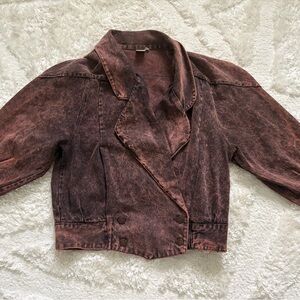 Gitano Distressed Brown Jean Jacket